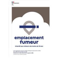 Emplacement fumeur aluminium - Kaptorama