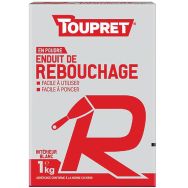 Enduit rebouchage intérieur blanc en poudre 1kg