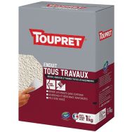 Enduit tous travaux extérieur poudre 1kg blanc