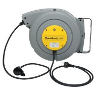 Enrouleur 22m +1,5m - 3G1,5mm² H07 RN-F prise et fiche NF