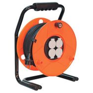 Enrouleur portatif tambour de chantier long. câble 40 m