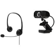Ensemble Micro-casque filaire + webcam USB - Lindy