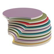 Ensemble de 9 coussins Rainbow Ø60x5h H.