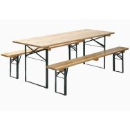 Ensemble de brasserie pliable avec table de 80 cm