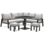 Ensemble repas jardin Ibiza 7 places plateau céramique