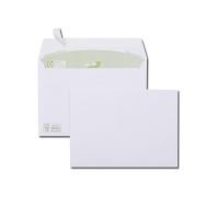 Enveloppe blanche recyclée 114x162 mm 80 gr extra blanche (Boite de 500)