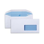 Enveloppe patte trapèze blanche 80g gommées avec fenêtre - Envelmatic