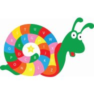 Escargot alphabet majuscule + limace couleurs avec primaire accroche