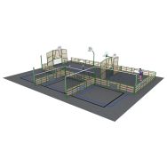 Espace multisports Pitch'One R5M à 5 aires