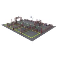 Espace multisports Pitch'One R6M à 6 aires