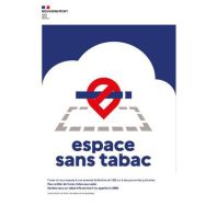 Espace sans tabac - Zone localisée - PVC - Kaptorama