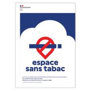 Espace sans tabac aluminium - Kaptorama