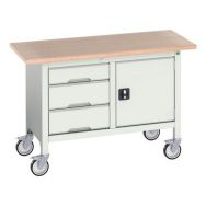 Etabli Monobloc Roulant Verso1250x600 M4 - Bott