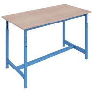 Etabli PTH MH24 plateau hêtre multiplis réglable crémaillère - Sofame