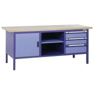 Etabli compact TM-Classic 3 tiroirs 1 porte - Thurmetall