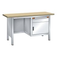 Établi compact multiplex 150x70x84 porte battante tiroir - Thurmetall