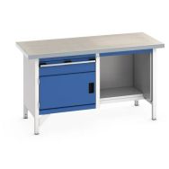 Etabli en linoléum Cubio - 1 porte - 1 tiroir - L1500mm - Bott