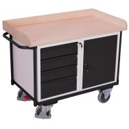 Établi mobile avec 1 plateau