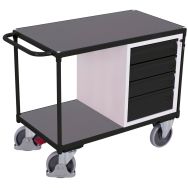 Établi mobile avec 2 plateaux