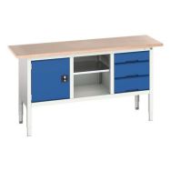 Etabli monobloc Verso 1750x600x830-930mm - Bott