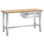 Etabli plateau multiplex prof. 70 cm haut. 84 cm 1 tiroir - Thurmetall