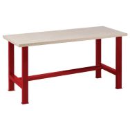Etabli plateau multiplis hêtre Longueur 150 cm - Rouge