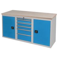 Etabli sur armoire basse plateau multiplis - Anjou Tolerie