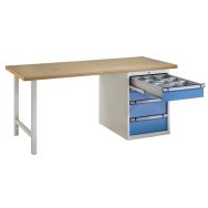 Etablis standard Largeur 2000 1500 mm 4 tiroirs - Thurmetall