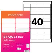 Étiquette multi-usages - Impression laser / jet d'encre