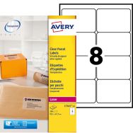 Étiquette transparente Avery - Impression Laser