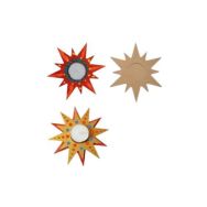 Etoile en bois médium à décorer (Lot de 10)