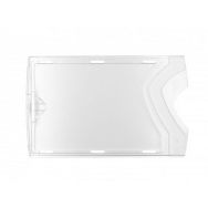 Etui-carte avec 1 face cristale / 1 face dépolie