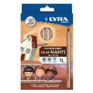 Etui 12 crayons géants couleurs Lyra couleurs de peau