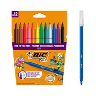 Etui 12 feutres visa fins couleurs assorties réf.880