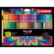 Etui de 65 feutres de dessin STABILO Pen 68 ARTY