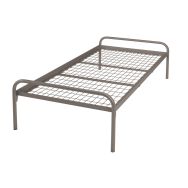 Evolution lit essentiel sommier treillis 90x190 cm Taupe