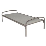 Evolution lit standard sommier aggloméré 90x200 coloris Taupe