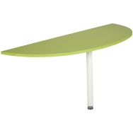 Extension 1/2 lune Linéo blanc L. 163 cm - Simmob