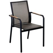 Fauteuil AROHA TPEP/alu teck - Proloisirs