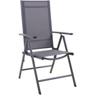 Fauteuil AVILA multipositions TPEP/alu - gris/graphite