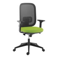 Fauteuil Alaia dos résille noire contact synchrone - Sokoa