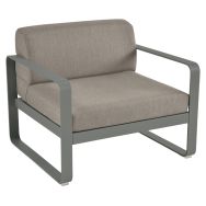 Fauteuil Bellevie coussins taupe grisé - Fermob