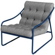Fauteuil Bord'eau - gris/bleu