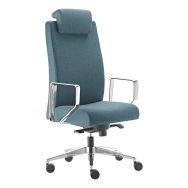 Fauteuil Bost têtière pied accoudoir alu tissu - Sokoa
