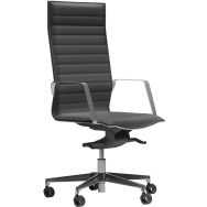 Fauteuil Diva avec appui-tête, Similicuir 138-Noir