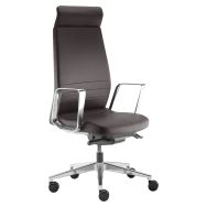 Fauteuil Eden têtière alu/cuir - Sokoa