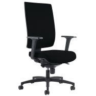 Fauteuil KIO Tapissé sans Têtière Acc Reg Noir