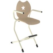 Fauteuil Lila double AST maternelle-T7 coque Etoile bois - Mobidecor