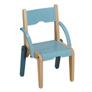 Fauteuil Lili T00 assise/accoudoirs coloris bleu turquoise