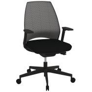Fauteuil Oxygen dossier résille accoudoirs piètement - Quadrifoglio